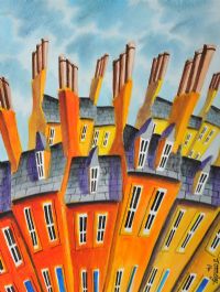 ORANGE STREET by John Ormsby at Ross's Online Art Auctions