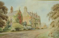 19TH CENTURY HOUSE by Joseph William Carey RUA at Ross's Online Art Auctions