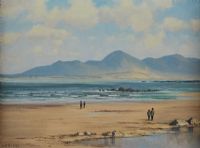 THE MOURNES ACROSS TYRELLA by William Henry Burns at Ross's Online Art Auctions