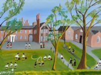 THE SCHOOL PLAYGROUND by John Ormsby at Ross's Online Art Auctions