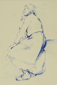 HAVING A REST by George Campbell RHA RUA at Ross's Online Art Auctions