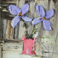 LILAC FLOWERS & VASE by Colin Flack at Ross's Online Art Auctions
