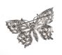 WHITE METAL ART DECO STYLE BUTTERFLY BROOCH MOUNTED WITH A GREEN STONE at Ross's Online Art Auctions