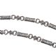 LONG LINK SILVER NECKLACE WITH FITTED T BAR at Ross's Online Art Auctions