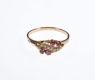 9 CT GOLD AMETHYST & SEED PEARL RING at Ross's Online Art Auctions