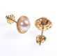 PAIR OF 9 CT GOLD CULTURED PEARL EARRINGS at Ross's Online Art Auctions