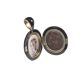 VICTORIAN CARVED WOOD EBONISED OVAL LOCKET at Ross's Online Art Auctions
