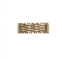 14 CT GOLD PART WOVEN RING at Ross's Online Art Auctions