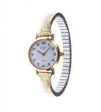 LADY'S ROTARY STEEL BACK WRIST WATCH WITH QUARTZ MOVEMENT at Ross's Online Art Auctions