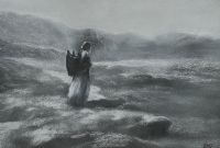 THE SEAWEED GATHERER by Axel Miret at Ross's Online Art Auctions