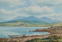 THE MOURNES FROM LOUGH ISLAND REAVY by George Farrell at Ross's Online Art Auctions