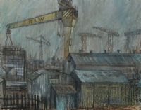 SHIPYARD, BELFAST by Kieran McGoran at Ross's Online Art Auctions