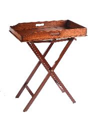 OAK BUTLER'S TRAY ON STAND at Ross's Online Art Auctions