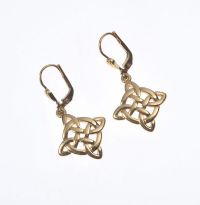 PAIR OF 9 CT GOLD CELTIC DESIGN EARRINGS at Ross's Online Art Auctions