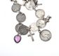 VICTORIAN SILVER COIN CHARM BRACELET at Ross's Online Art Auctions