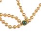 DOUBLE STRING OF SIMULATED DRESS PEARLS WITH A JADE MOUNTED CLASP at Ross's Online Art Auctions