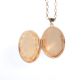 14 CT GOLD ENGRAVED OVAL LOCKET ON A 9 CT GOLD CHAIN at Ross's Online Art Auctions
