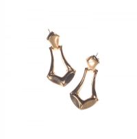 PAIR OF 9 CT GOLD ART DECO STYLE DROP EARRINGS at Ross's Online Art Auctions