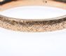 ENGRAVED 9 CT ROSE GOLD BANGLE at Ross's Online Art Auctions