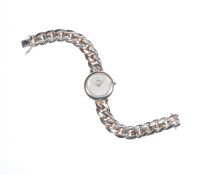 LADY'S SILVER QUINN WRIST WATCH WITH SILVER DIAL at Ross's Online Art Auctions