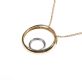 18 CT GOLD CIRCULAR DIAMOND PENDANT ON A FINE 18 CT GOLD CHAIN at Ross's Online Art Auctions