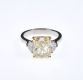 VERY FINE PLATINUM & 18 CT GOLD FANCY YELLOW DIAMOND RING at Ross's Online Art Auctions