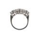 FINE PLATINUM RING SET WITH THREE DIAMONDS at Ross's Online Art Auctions