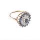9 CT GOLD SAPPHIRE & DIAMOND CLUSTER RING at Ross's Online Art Auctions