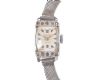 LADY'S 9 CT WHITE GOLD GLORIOSA WRIST WATCH WITH 9 CT WHITE GOLD MESH BRACELET at Ross's Online Art Auctions