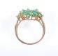 9 CT GOLD EMERALD CLUSTER RING at Ross's Online Art Auctions