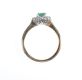 18 CT GOLD EMERALD & DIAMOND CLUSTER RING at Ross's Online Art Auctions