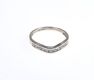 9 CT WHITE GOLD DIAMOND V-SHAPED BAND at Ross's Online Art Auctions