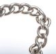 SILVER CURBLINK BRACELET WITH HEART SHAPED PADLOCK CATCH at Ross's Online Art Auctions