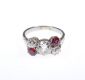 18 CT WHITE GOLD RUBY & DIAMOND RING at Ross's Online Art Auctions