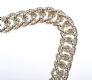 SILVER TWISTED CURB LINK BRACELET WITH HEART PADLOCK CATCH at Ross's Online Art Auctions