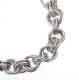 SILVER DOUBLE ROLO LINK BRACELET WITH FITTED T-BAR at Ross's Online Art Auctions