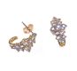 10 CT GOLD TANZANITE CLUSTER EARRINGS at Ross's Online Art Auctions