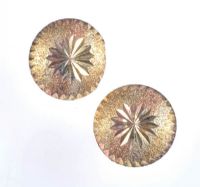 PAIR OF 9 CT GOLD BUTTON EARRINGS at Ross's Online Art Auctions