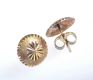 PAIR OF 9 CT GOLD BUTTON EARRINGS at Ross's Online Art Auctions