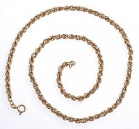 9 CT GOLD ROPE CHAIN at Ross's Online Art Auctions