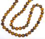 TIGER'S EYE STRING OF BEADS WITH GOLD CLASP at Ross's Online Art Auctions