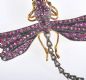 SILVER GILT RUBY & DIAMOND DRAGONFLY BROOCH at Ross's Online Art Auctions