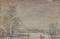 THE LAKE by John Turner RUA at Ross's Online Art Auctions