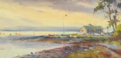 THE BOAT CLUB, NEWTOWNARDS by Kenneth Webb RUA at Ross's Online Art Auctions