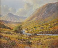 RIVER IN THE VALLEY by Robert B. Higgins at Ross's Online Art Auctions