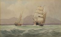 BRIGANTINE CUTTER by Joseph William Carey RUA at Ross's Online Art Auctions