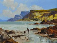 ON THE ANTRIM COAST by Hugh McIlfatrick at Ross's Online Art Auctions