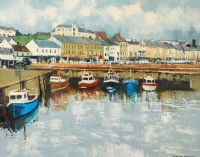 THE HARBOUR, PORTSTEWART by Dennis Orme Shaw at Ross's Online Art Auctions