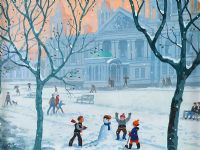 BELFAST SNOWMAN by Cupar Pilson at Ross's Online Art Auctions