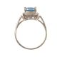 9 CT GOLD TOPAZ & DIAMOND RING at Ross's Online Art Auctions